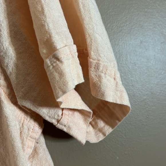 Bruno linen blend peachy coloured shirt. B6 - Picture 5 of 6